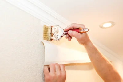 Pose de papier peint à Vercoiran — revêtements muraux et toiles de verre